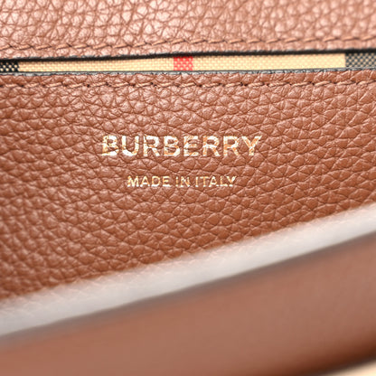 Burberry Calfskin Vintage Check Note Crossbody Bag Tan 6 of 10