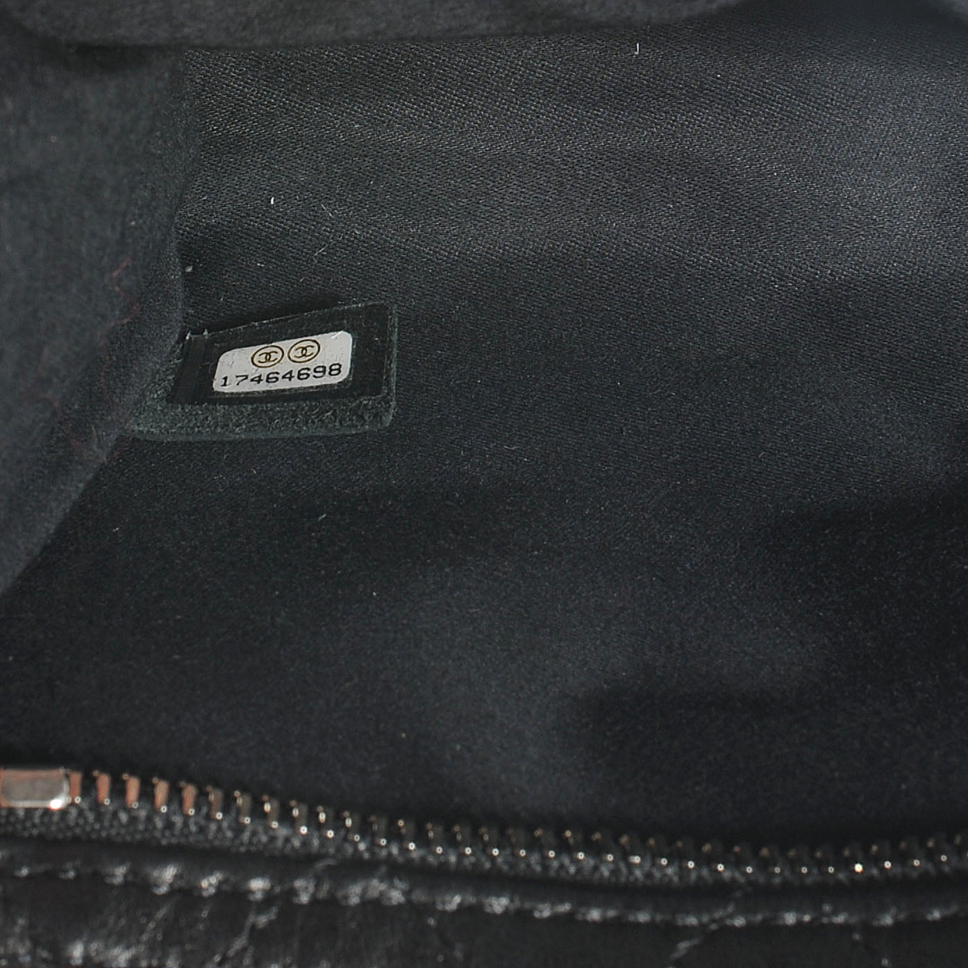 Lambskin Mineral Nights Pochette Wristlet Silver Black