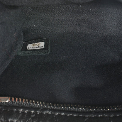 Chanel Lambskin Mineral Nights Pochette Wristlet Silver Black 6 of 7