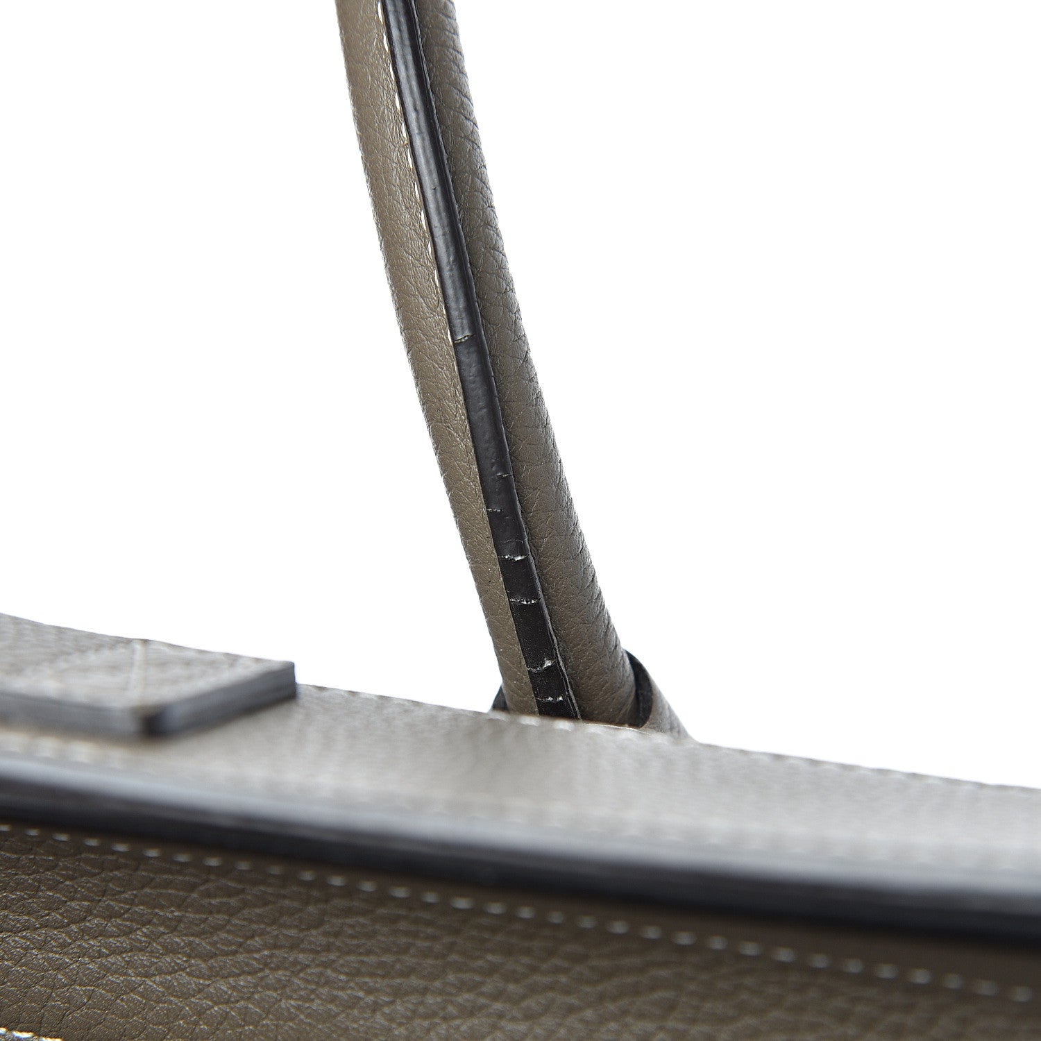 Celine Drummed Calfskin Micro Luggage Souris 20 of 25
