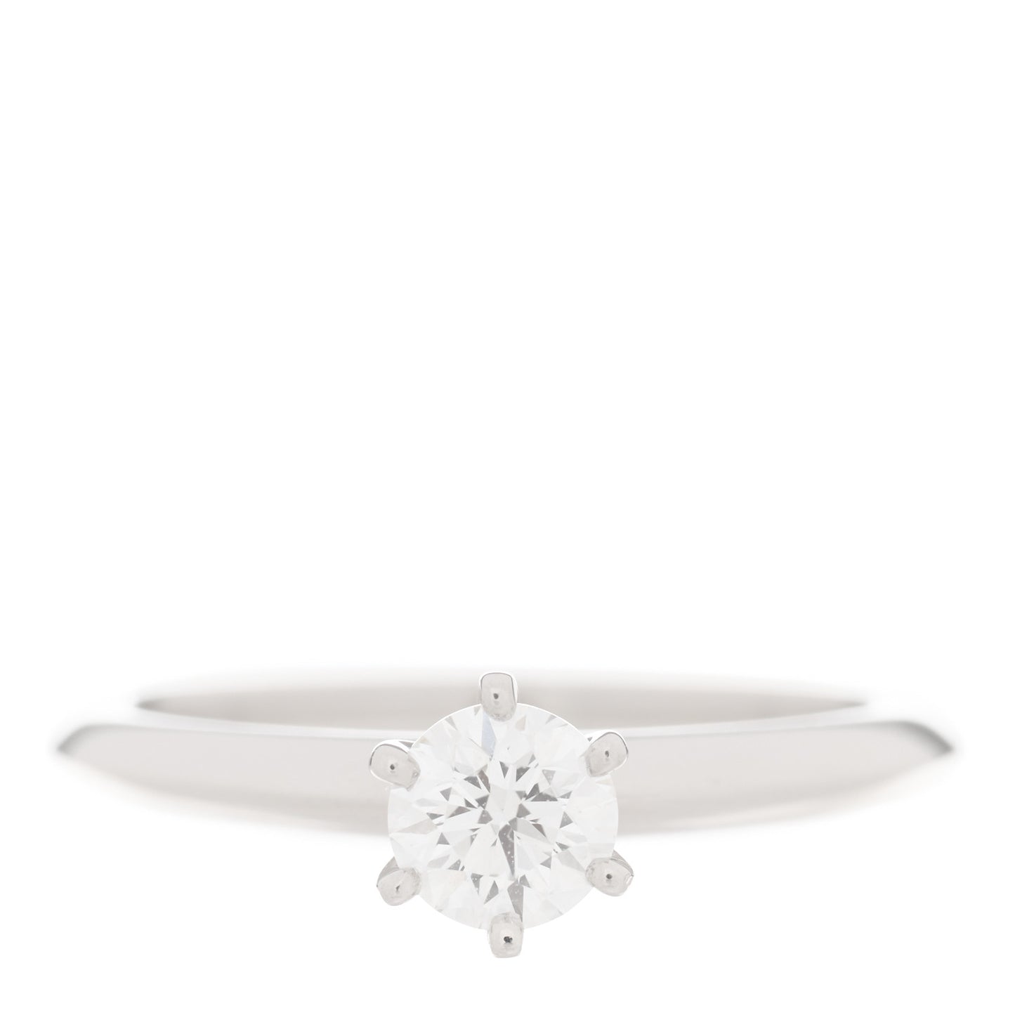 Platinum Diamond .37ct Solitaire Engagement Ring 49 5