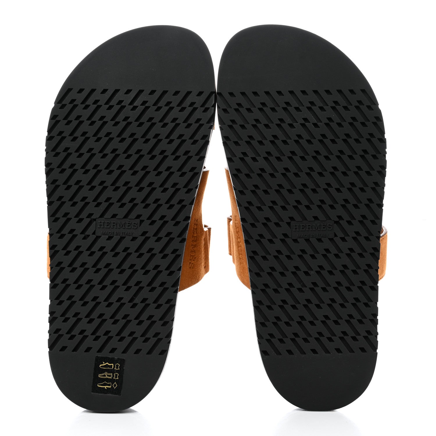 Hermes Suede Goatskin Womens Chypre Sandals 36.5 Naturel 5 of 9