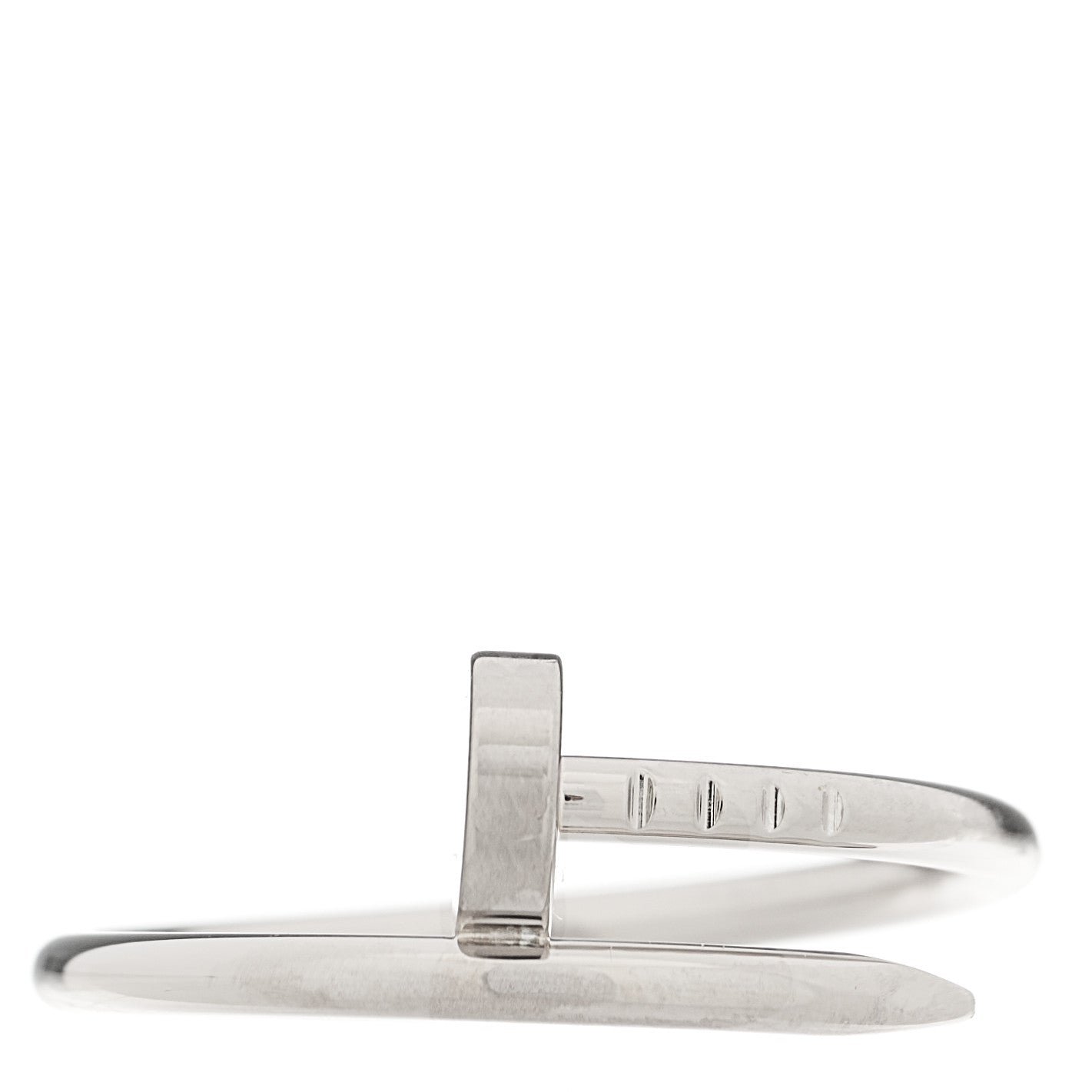 18K White Gold Small Juste Un Clou Ring 55 7.25