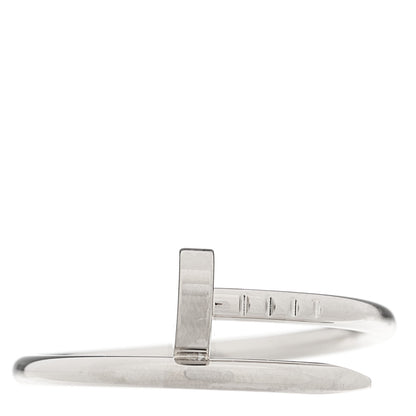 Cartier 18K White Gold Small Juste Un Clou Ring 55 7.25 1 of 5