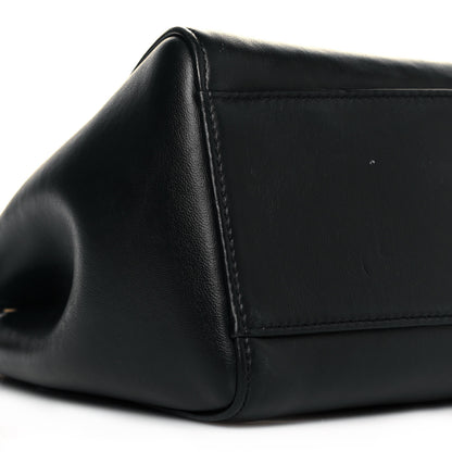 Fendi Nappa Stacked Bar Mini Peekaboo Iconic Satchel Black 9 of 12