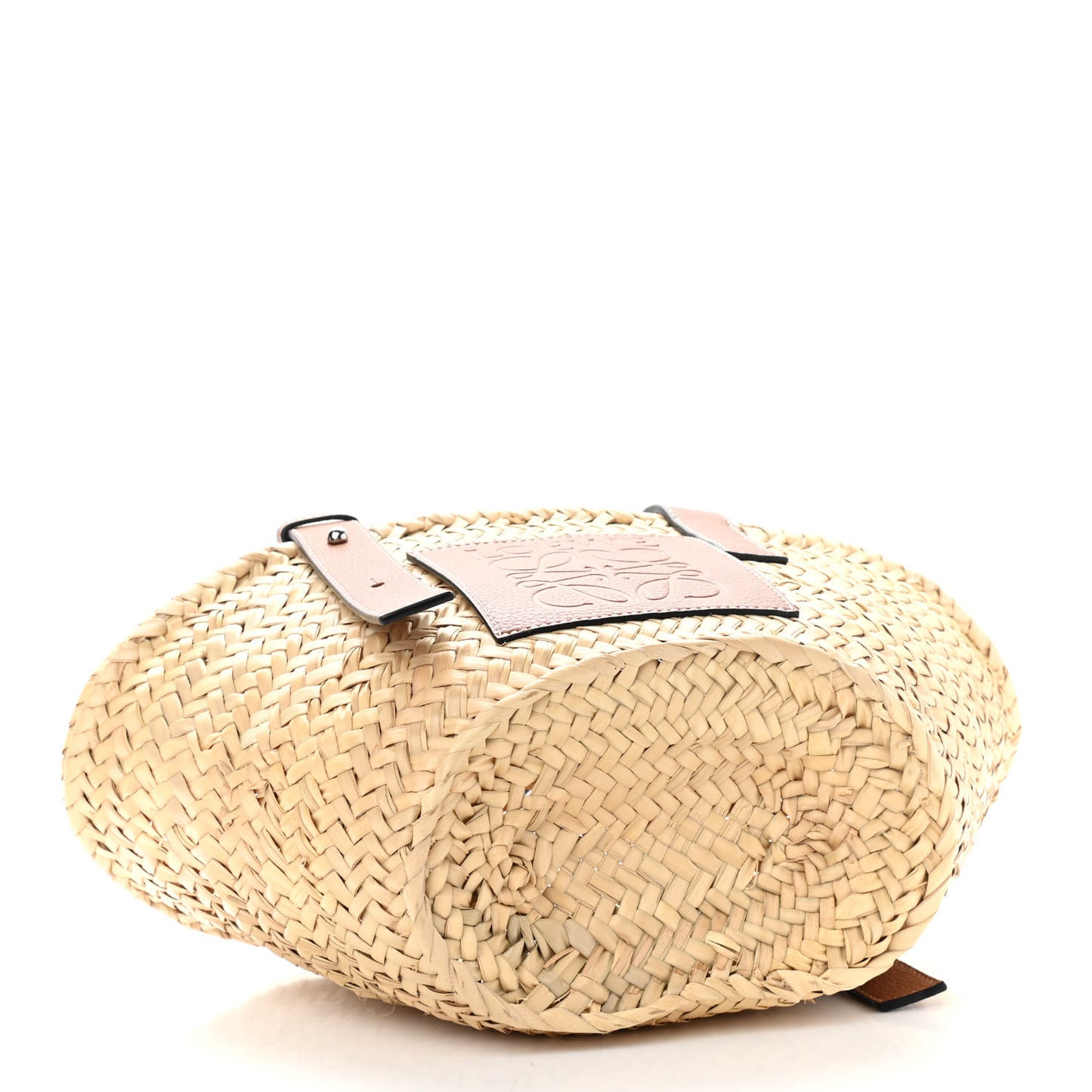 Raffia Small Basket Tote Bag Natural Tan