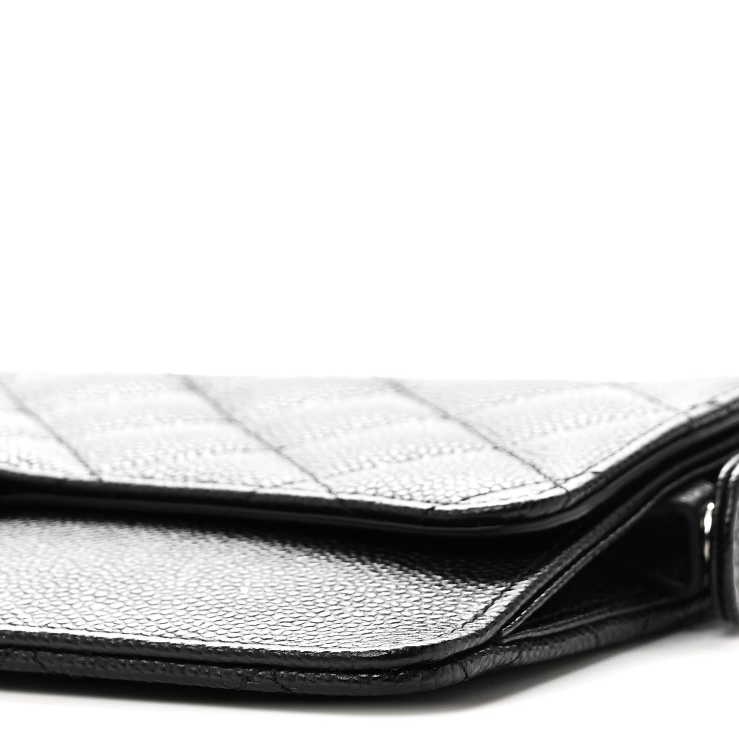 Chanel Caviar Quilted Classic Pouch With Handle Black 9 of 10