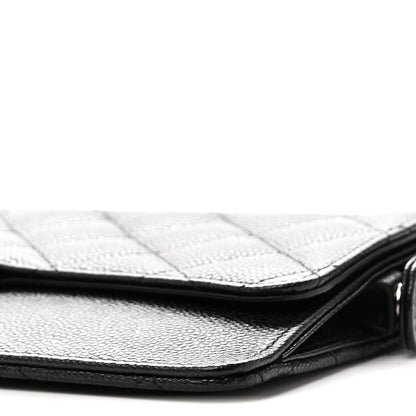 Chanel Caviar Quilted Classic Pouch With Handle Black 9 of 10