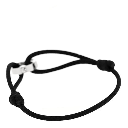 Louis Vuitton 18K White Gold Cord Empreinte Adjustable Bracelet Black 2 of 4