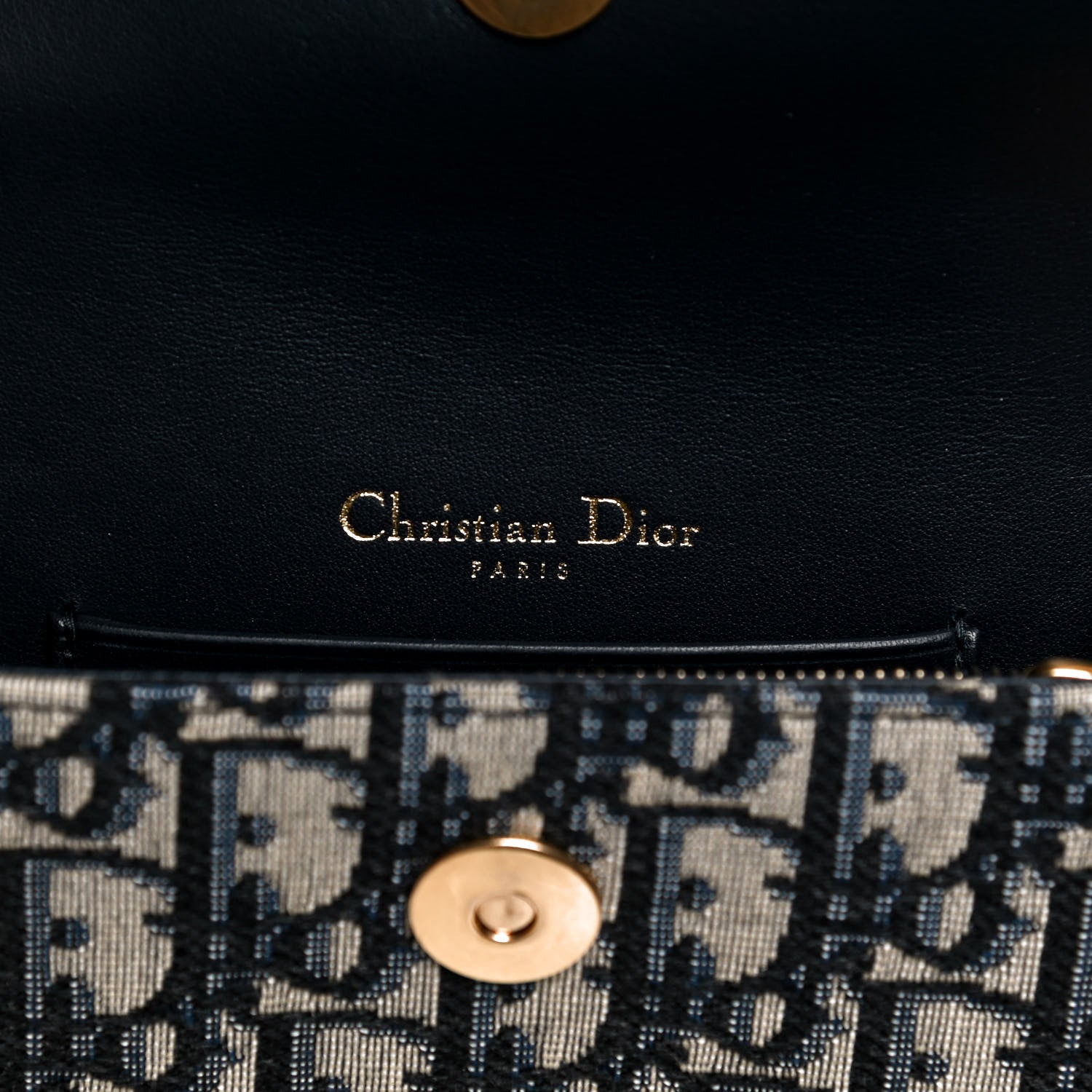 Christian Dior Oblique Saddle Belt Bag Blue 5 of 11