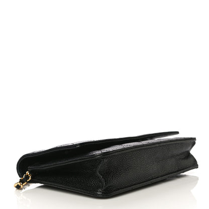 Chanel Caviar Quilted Wallet On Chain WOC Black 4 of 13