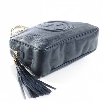 Gucci Pebbled Calfskin Small Soho Bowler Blue 4 of 7