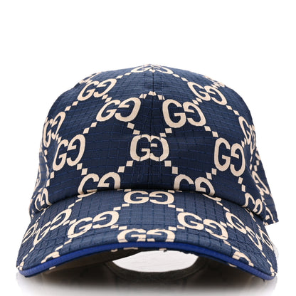 Gucci Monogram Ripstop Baseball Hat L Blue Beige 3 of 9