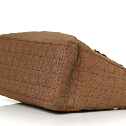 Christian Dior Nylon Cannage Large Lady Dior Tan 10 of 14