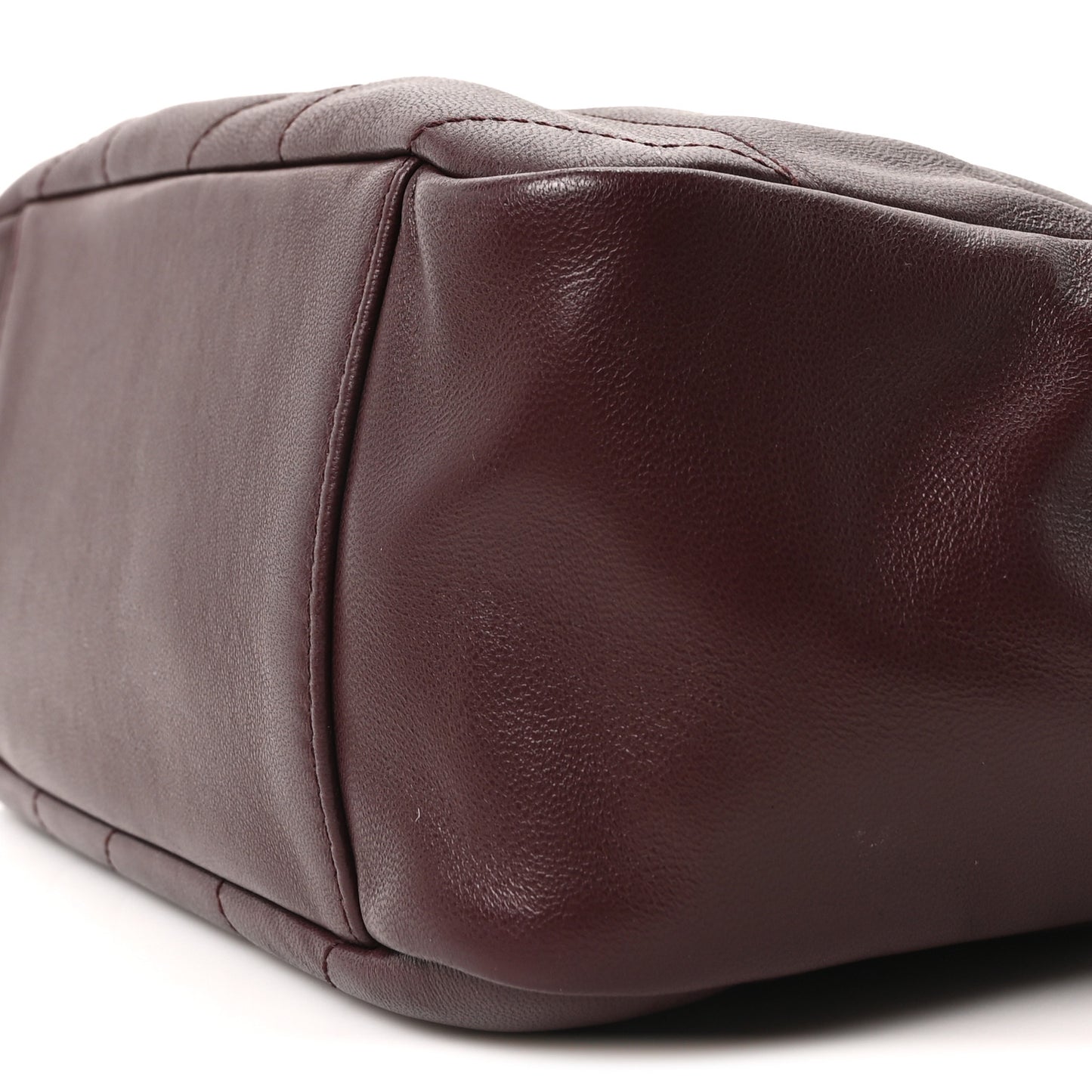 Lambskin Matelasse Monogram Medium Jamie Shoulder Pouch Bag Rouge Cabernet
