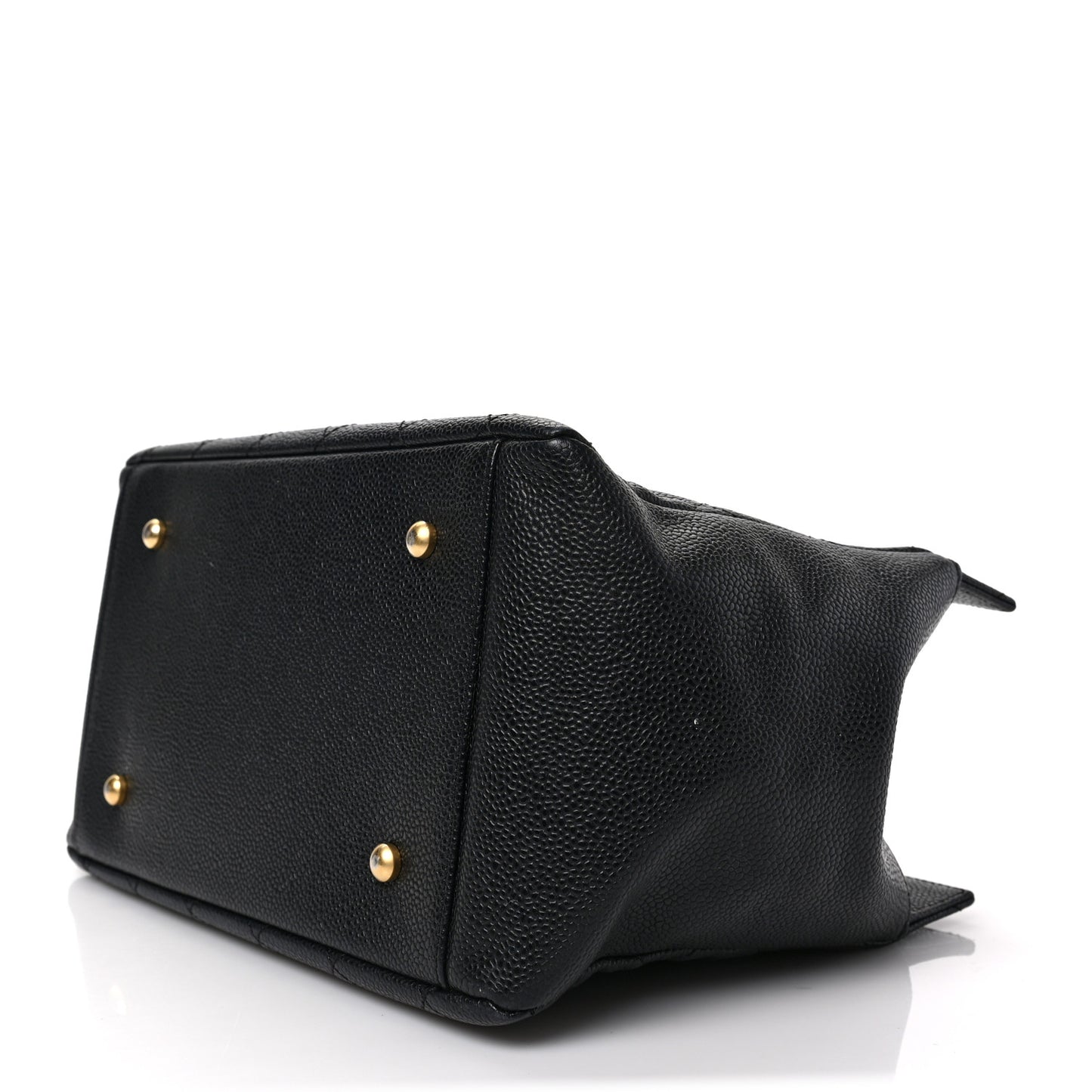 Caviar Quilted Petit Timeless Tote PTT Black