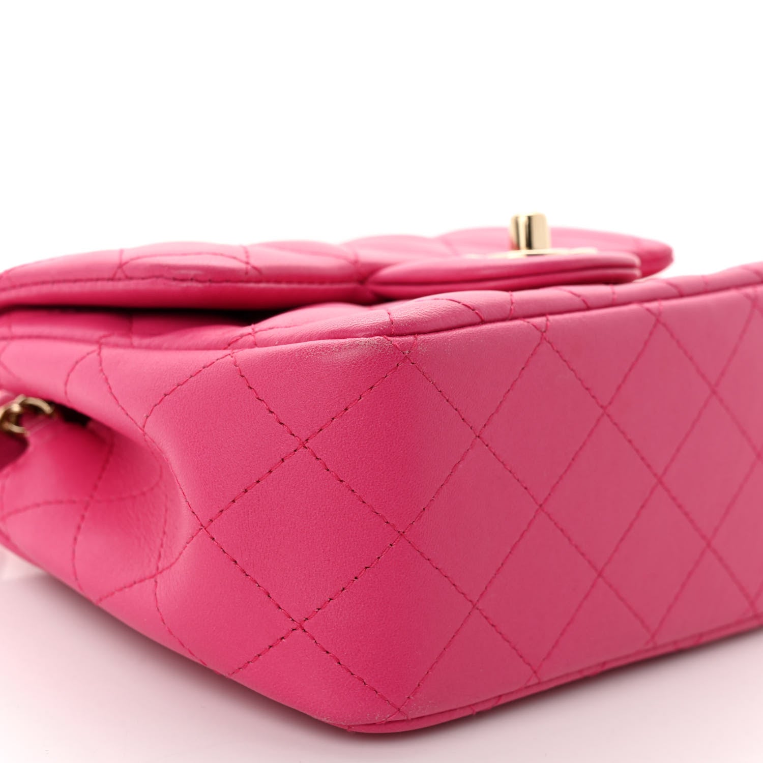 Chanel Lambskin Quilted Mini Square Flap Pink 9 of 11