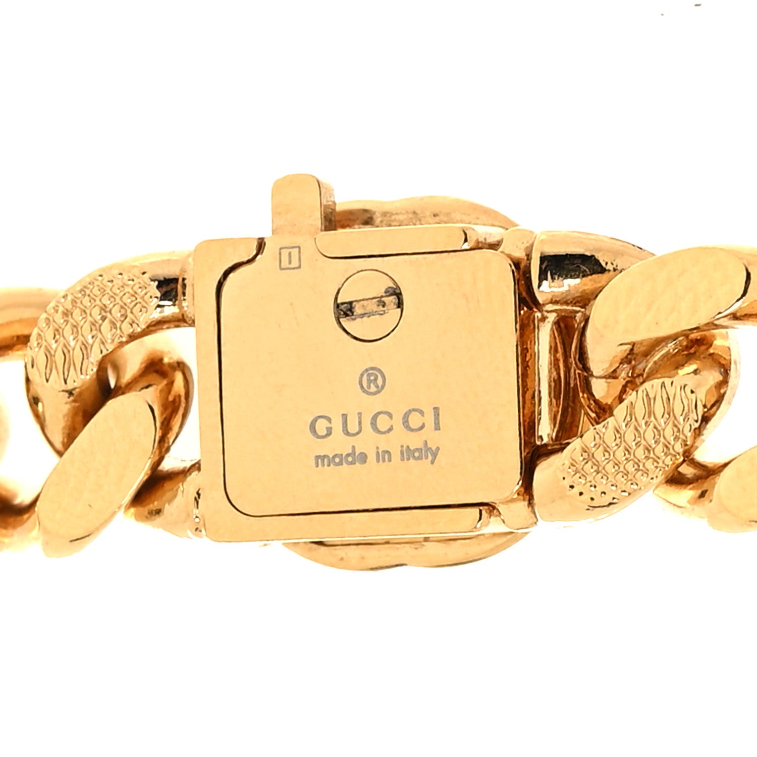 Gucci Script Choker Necklace Gold 4 of 4