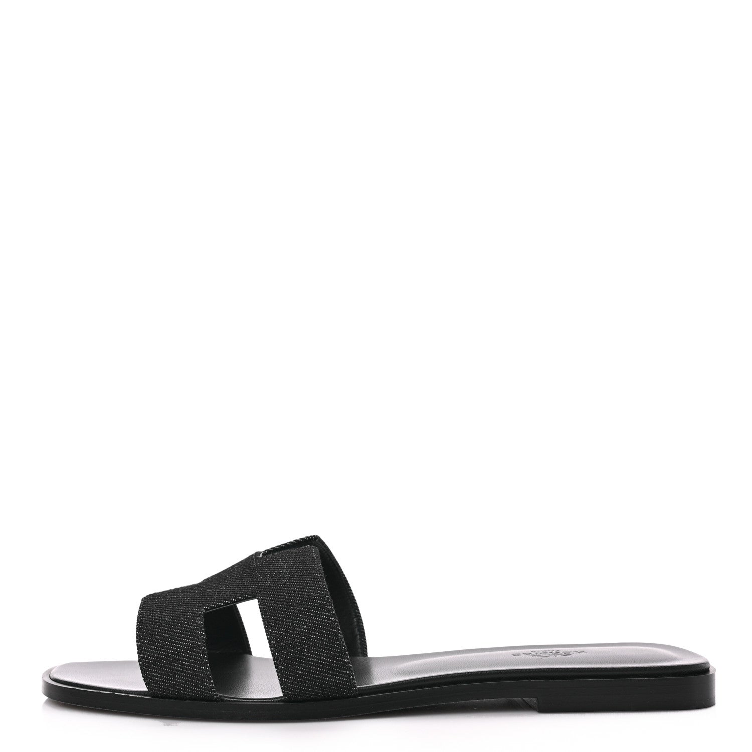 Hermes Denim Oran Sandals 40.5 Bleu Brut 1 of 9