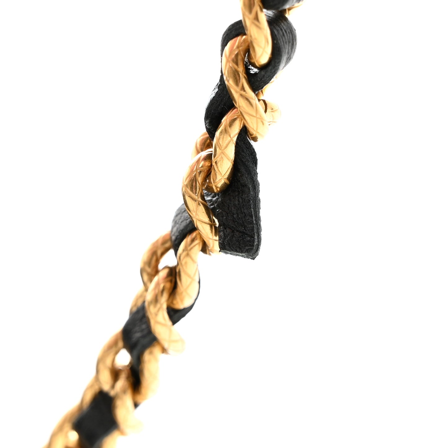 Lambskin Quilted Dynasty Flap Phone Holder With Chain Black