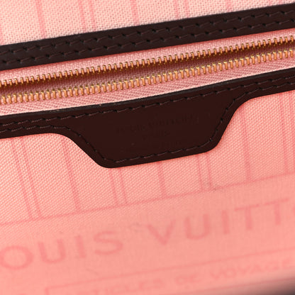 Louis Vuitton Damier Ebene Neo Neverfull MM Rose Ballerine 6 of 11