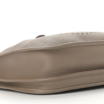Hermes Taurillon Clemence Evelyne III PM Etoupe 7 of 8