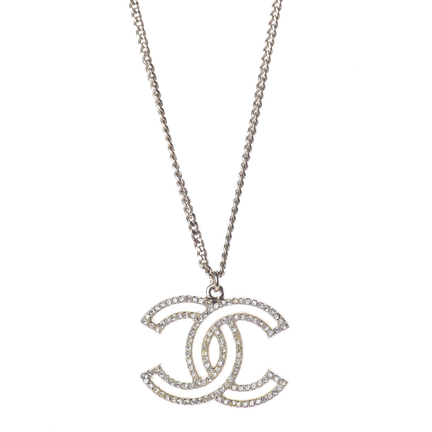 Chanel Crystal CC 100 Anniversary Necklace Gold 1 of 7