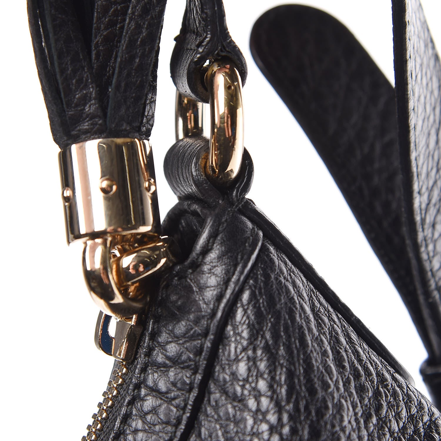 Gucci Pebbled Calfskin Medium Soho Hobo Black 10 of 13