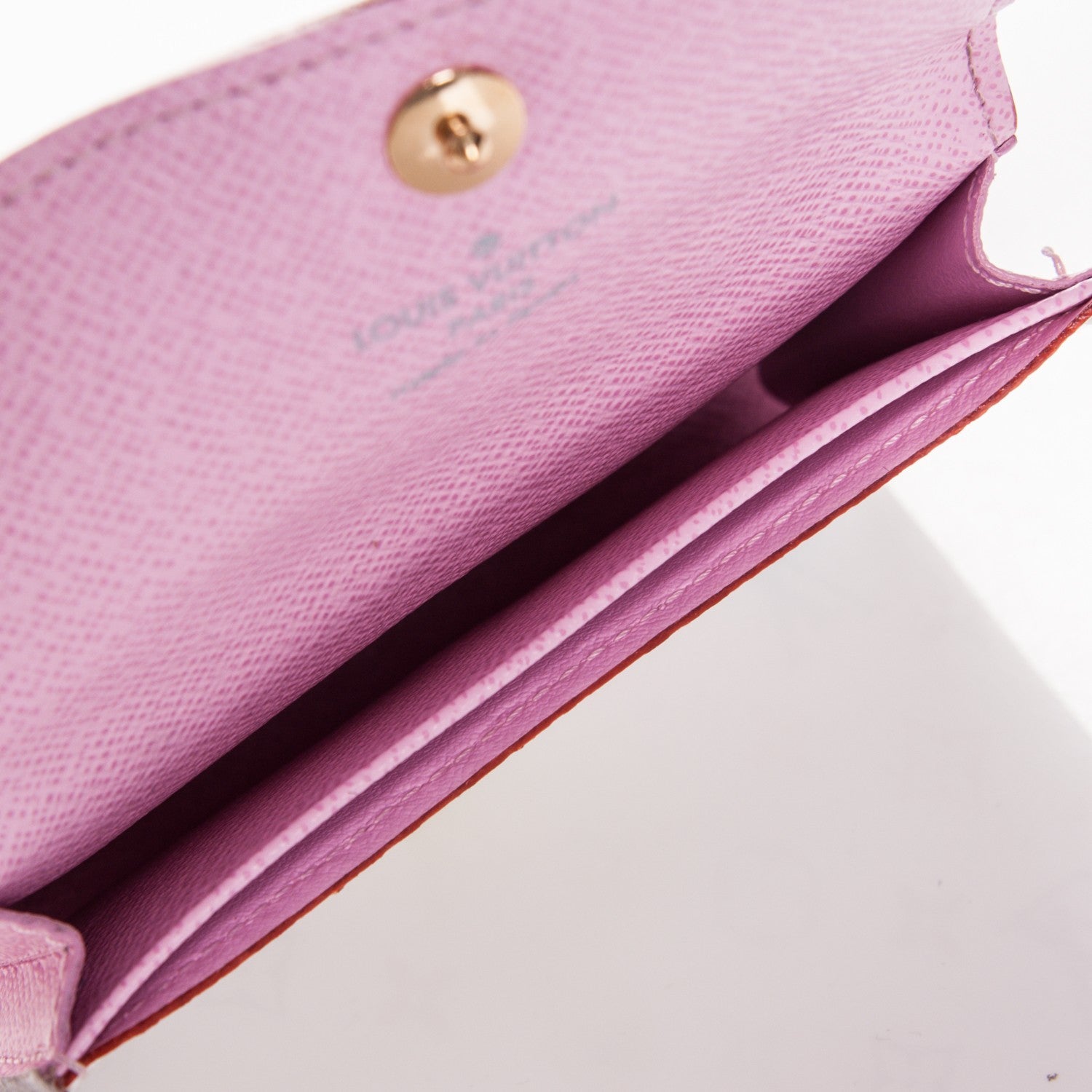 Louis Vuitton Monogram Multicolor Business Card Holder White Litchi 6 of 6