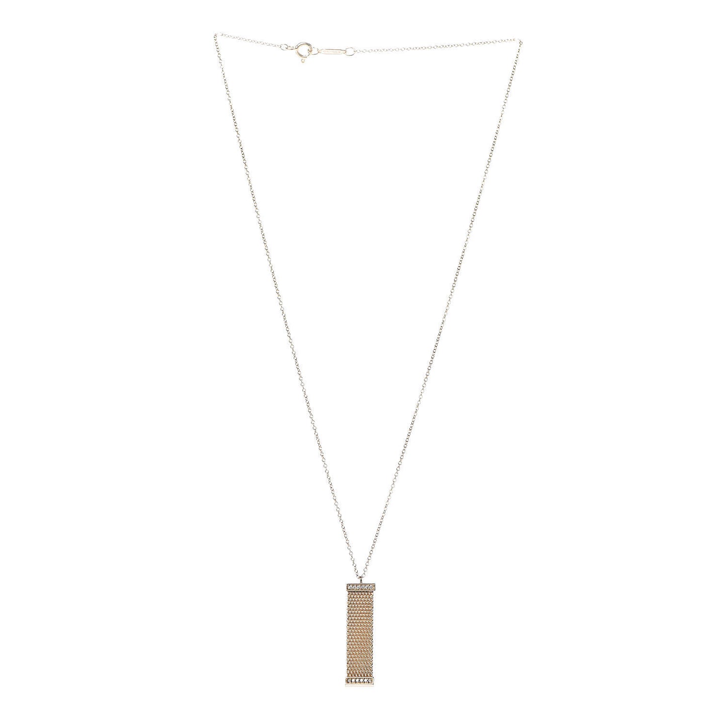 18K Yellow Gold Diamond Somerset Pendant Necklace