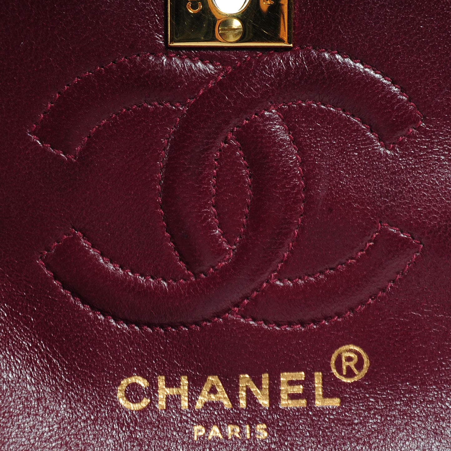 Lambskin Quilted Mini Flap Navy