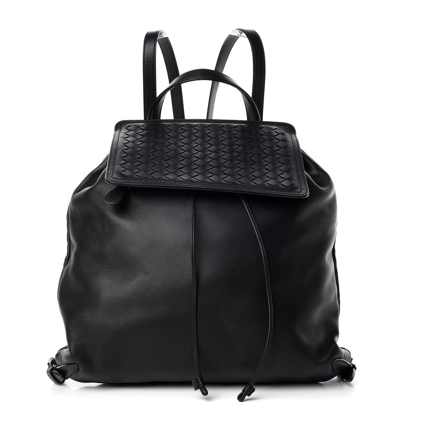 Nappa Intrecciato Backpack Black