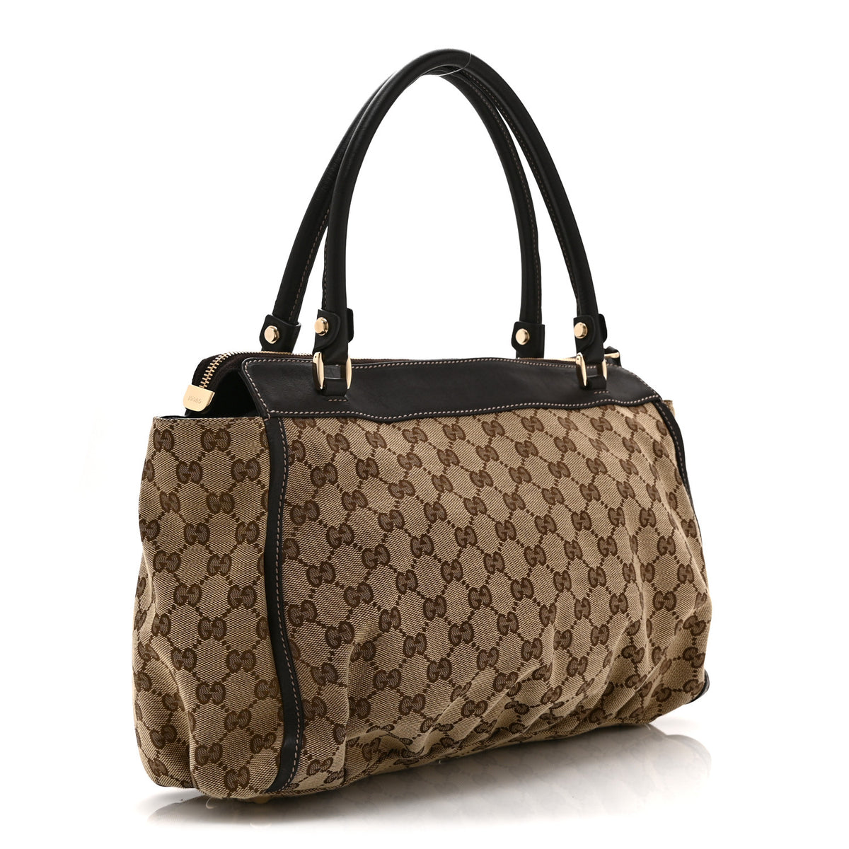 Monogram D Gold Tote Dark Brown
