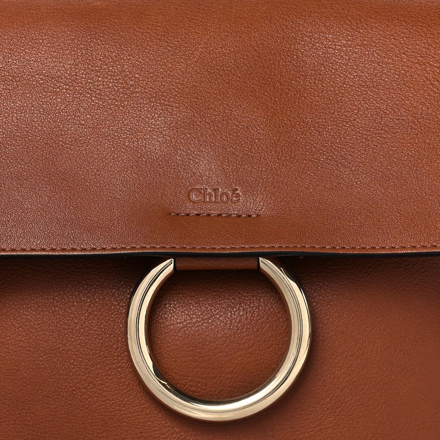 Chloe Calfskin Medium Faye Day Shoulder Bag Tan 9 of 11
