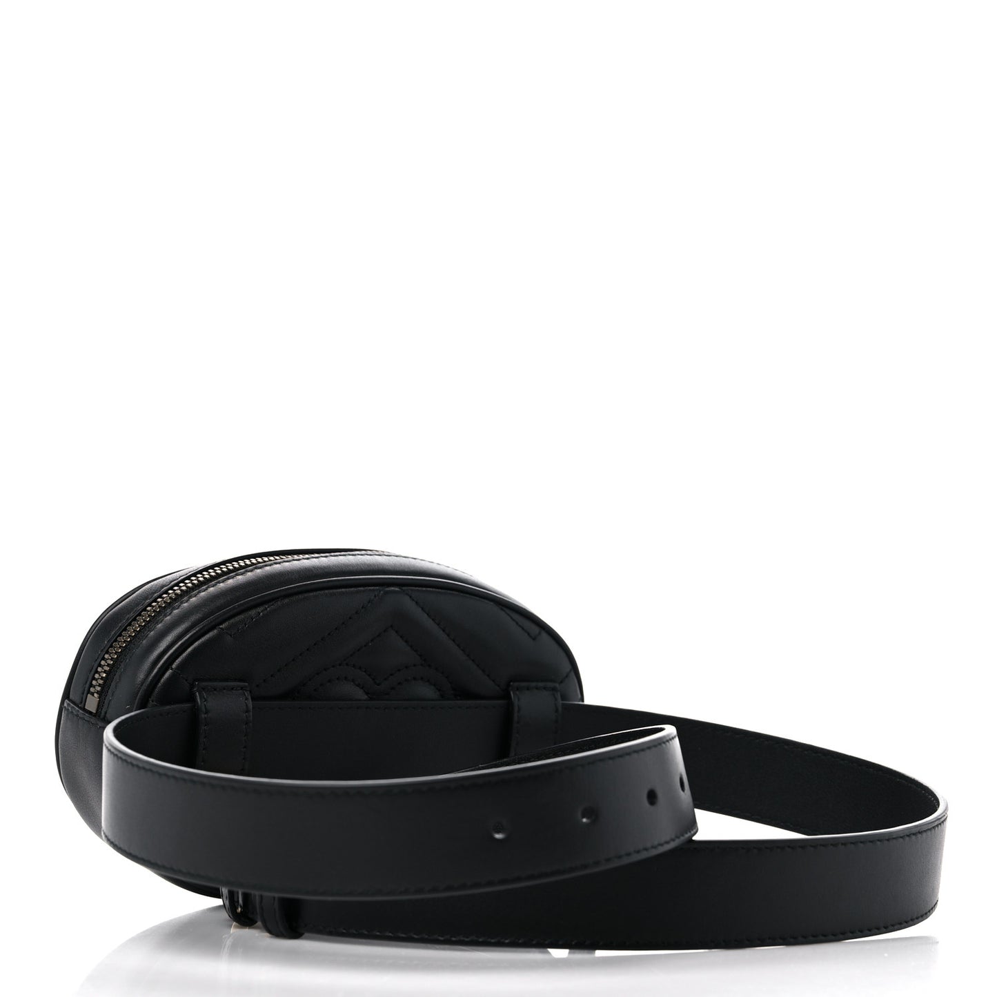 Calfskin Matelasse GG Marmont Belt Bag 95 38 Black