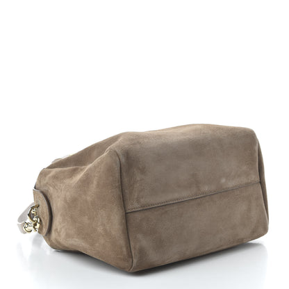 Jimmy Choo Suede Nappa Small Allie Bowling Bag Light Mocha 4 of 12