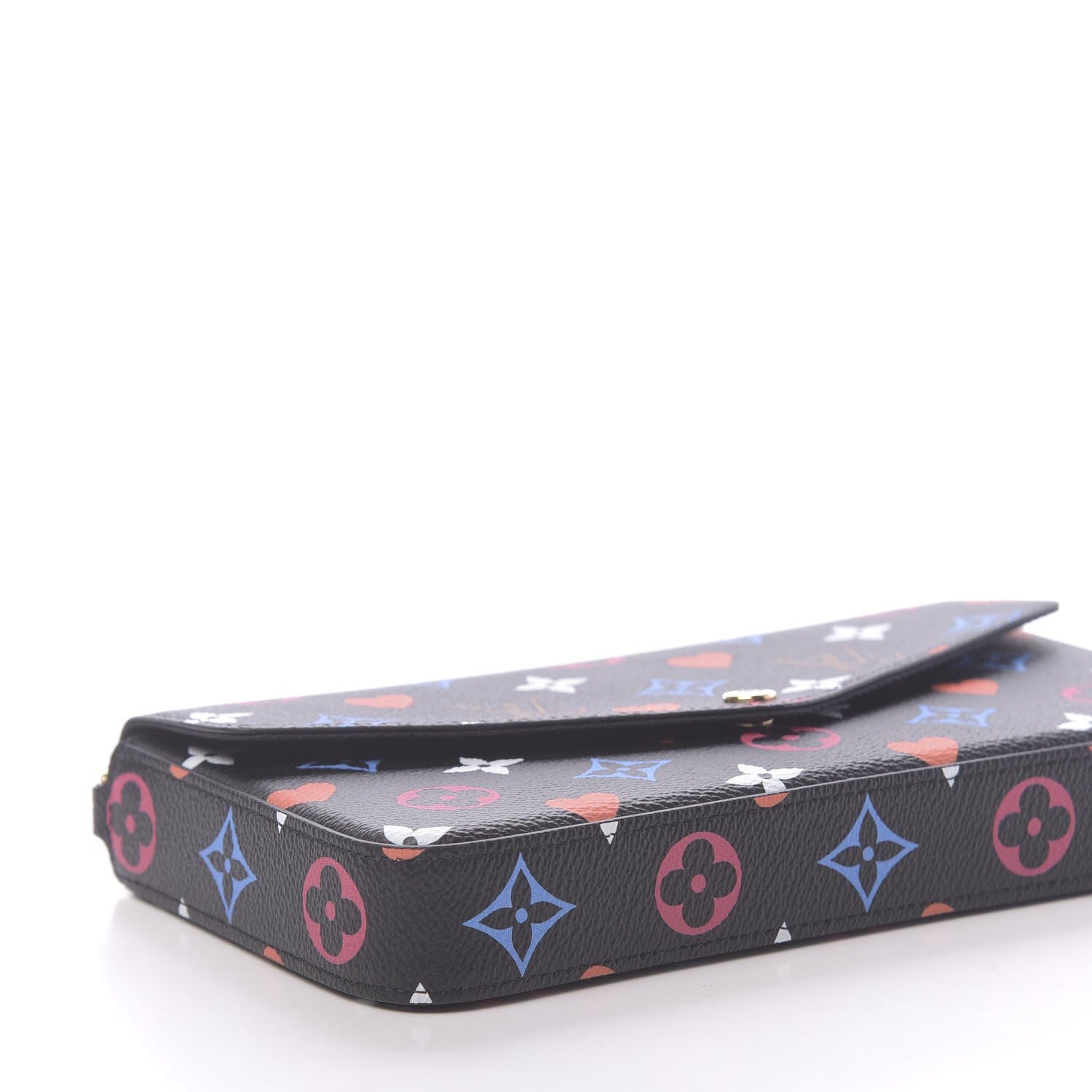 Louis Vuitton Game On Felicie Chain Wallet Black 8 of 9