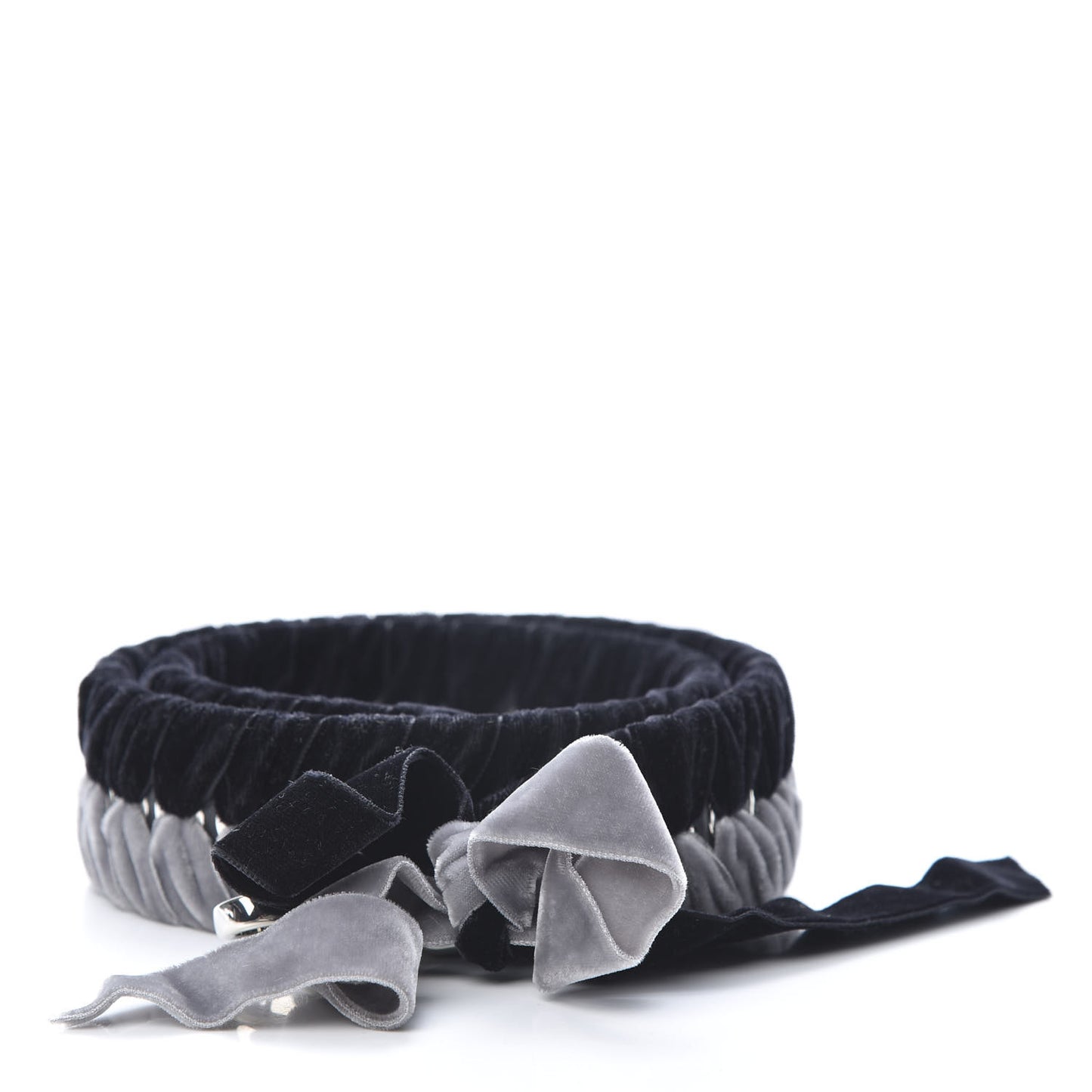 Velvet Lace Up Strap You Grey Black