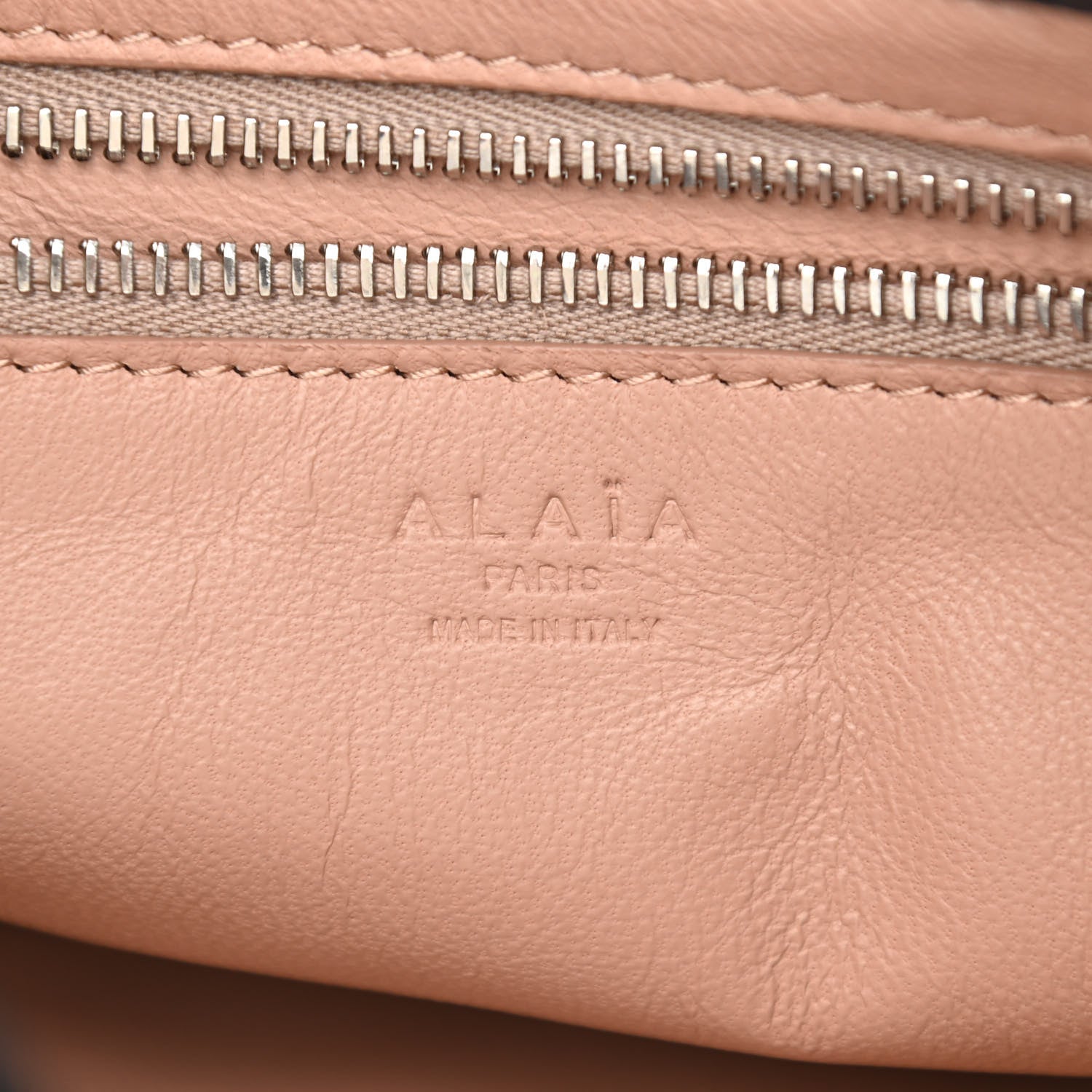 Alaia Lambskin Grommet One Piece Demi Lune Bag Black 6 of 9