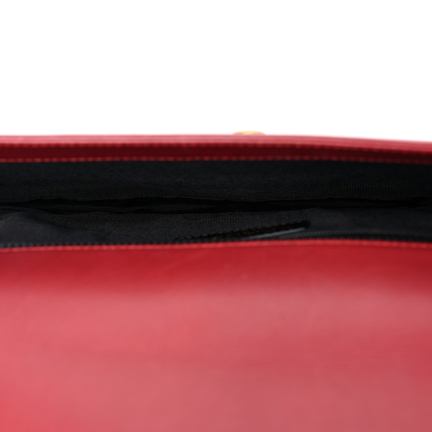 Chanel Glazed Calfskin Jumbo Boy Clutch Red 5 of 7