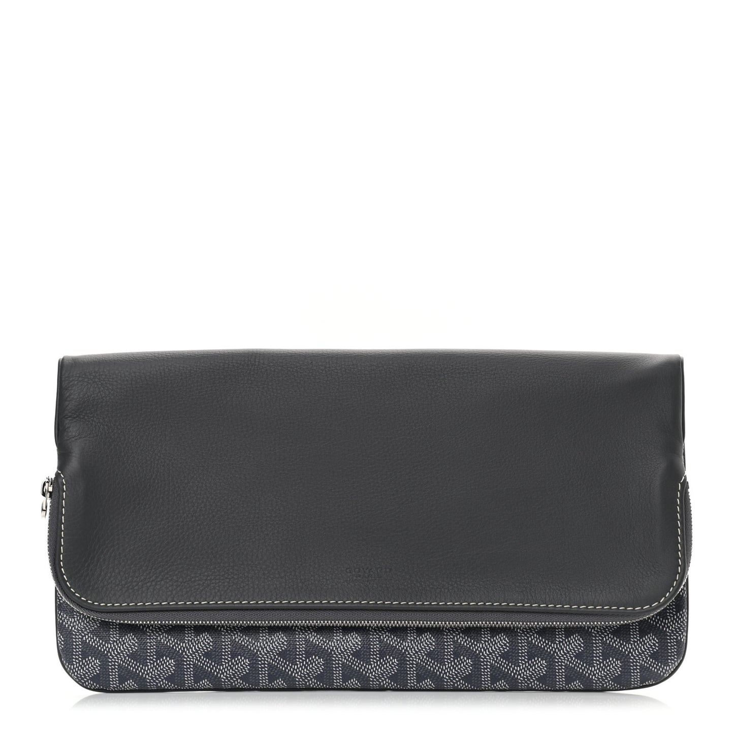 Goyardine Sainte Marie Soft Clutch Grey