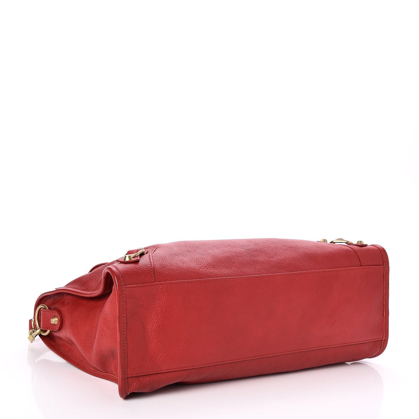 Sugar Goatskin Classic Gold Hardware City Rouge Rouge Coquelicot