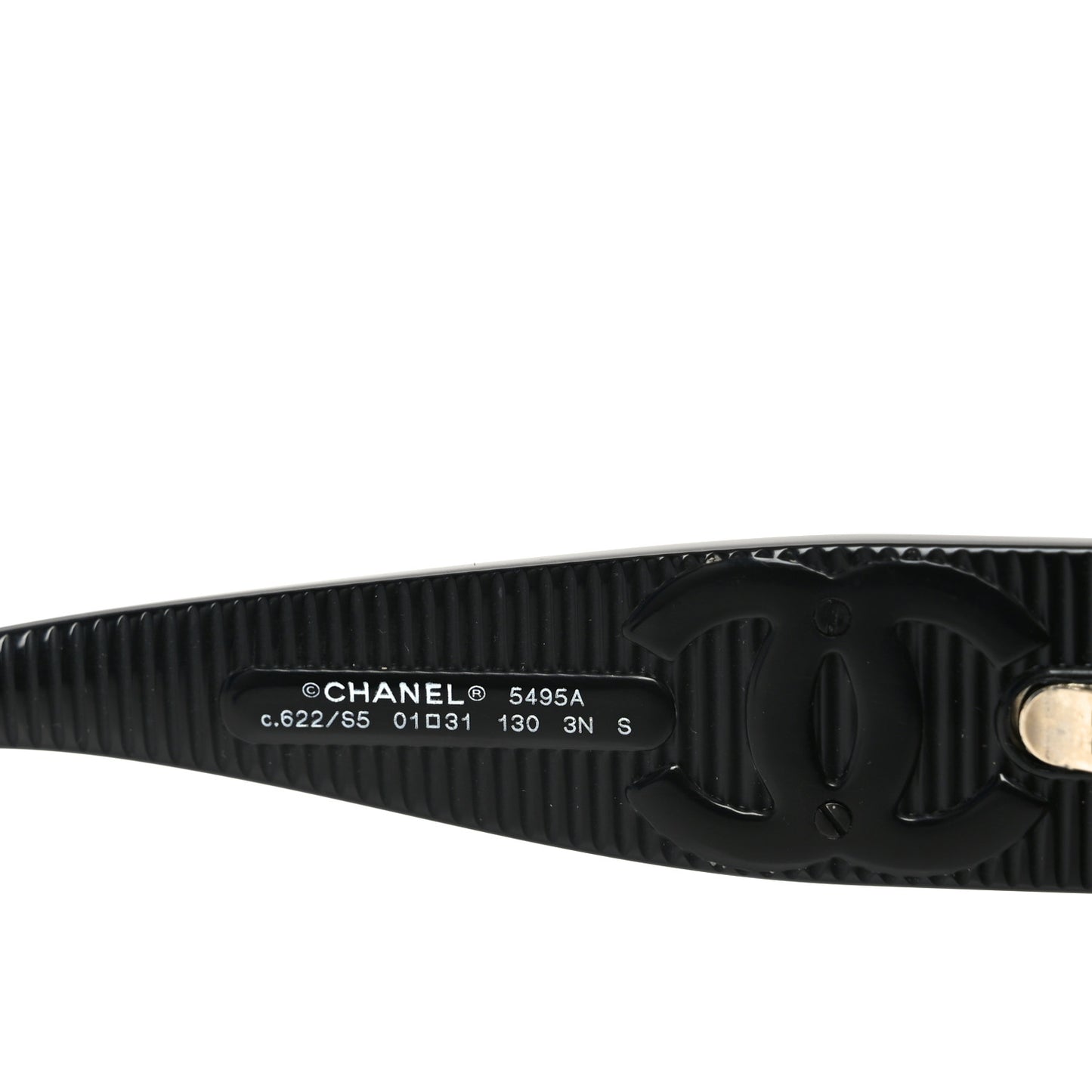 Acetate Shield Sunglasses 5495A Black