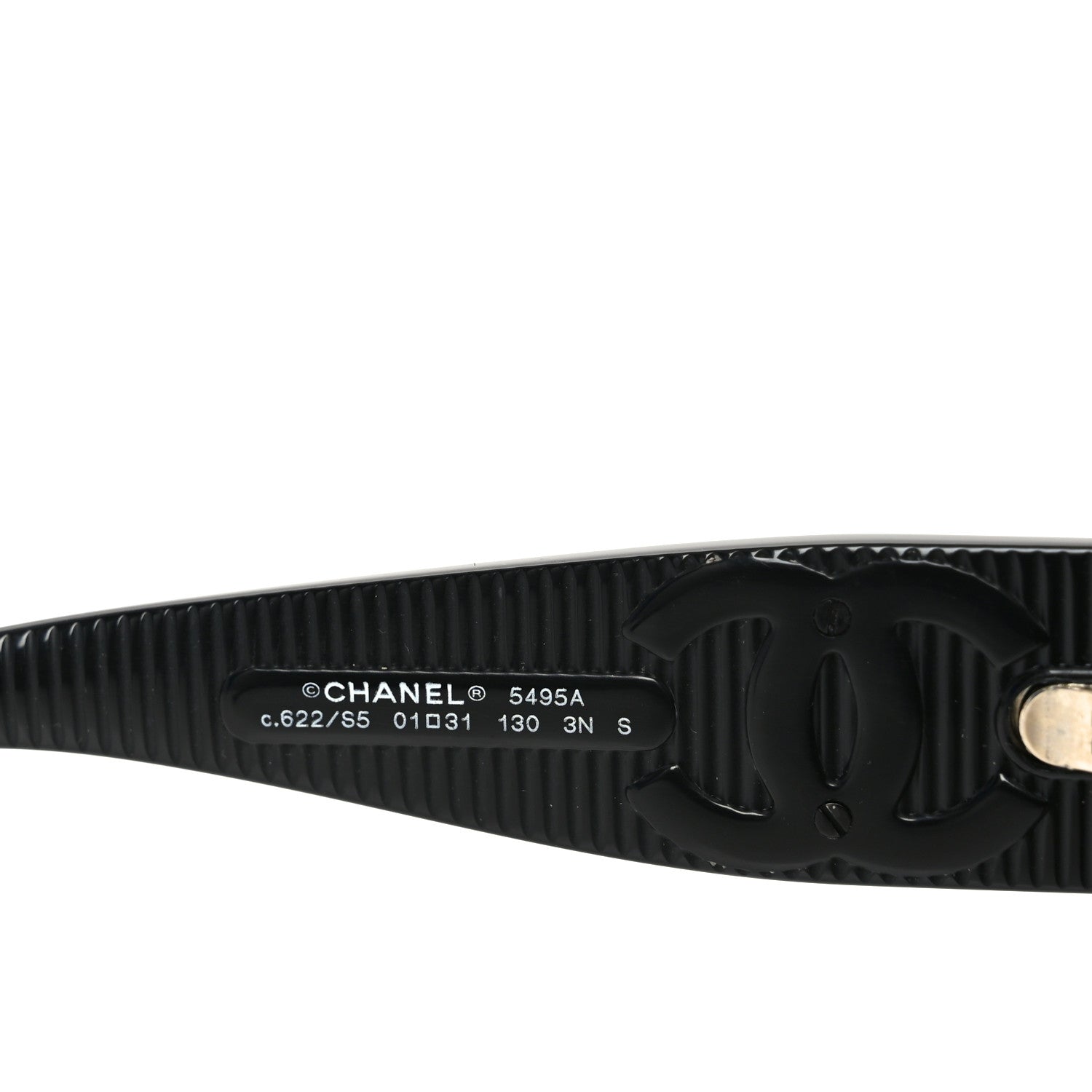 Chanel Acetate Shield Sunglasses 5495A Black 5 of 7