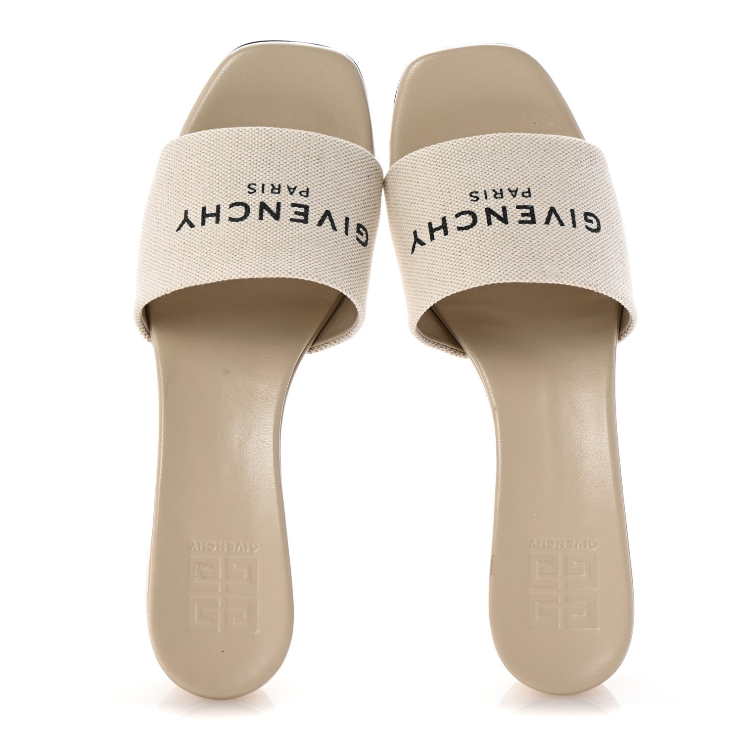 Givenchy Cotton 4G Logo Mule Sandals 40 Beige 2 of 10