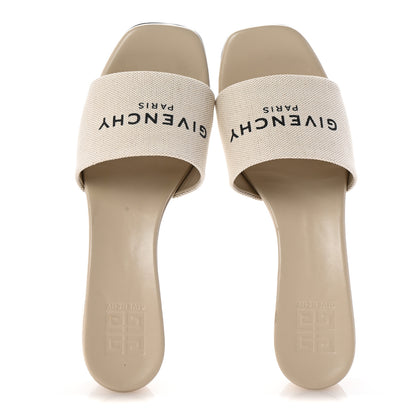 Givenchy Cotton 4G Logo Mule Sandals 40 Beige 2 of 10