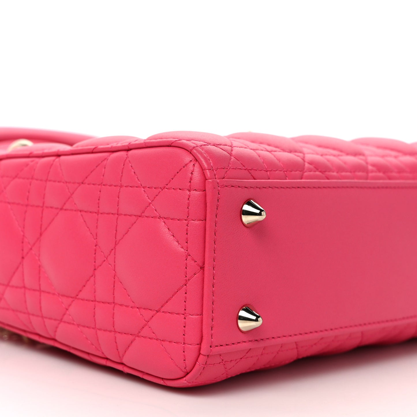 Lambskin Cannage Small My ABCDior Lady Dior Fraise