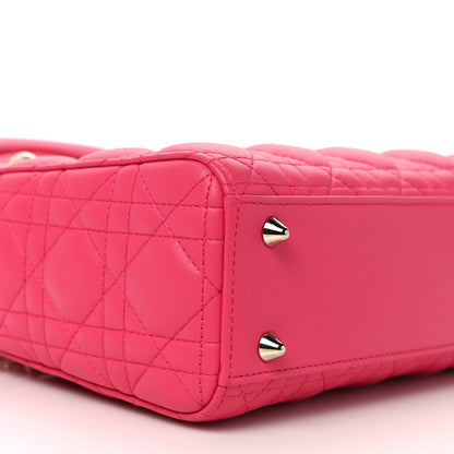 Christian Dior Lambskin Cannage Small My ABCDior Lady Dior Fraise 8 of 10