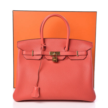 Hermes Taurillon Clemence Birkin 35 Rose Jaipur 35 of 35
