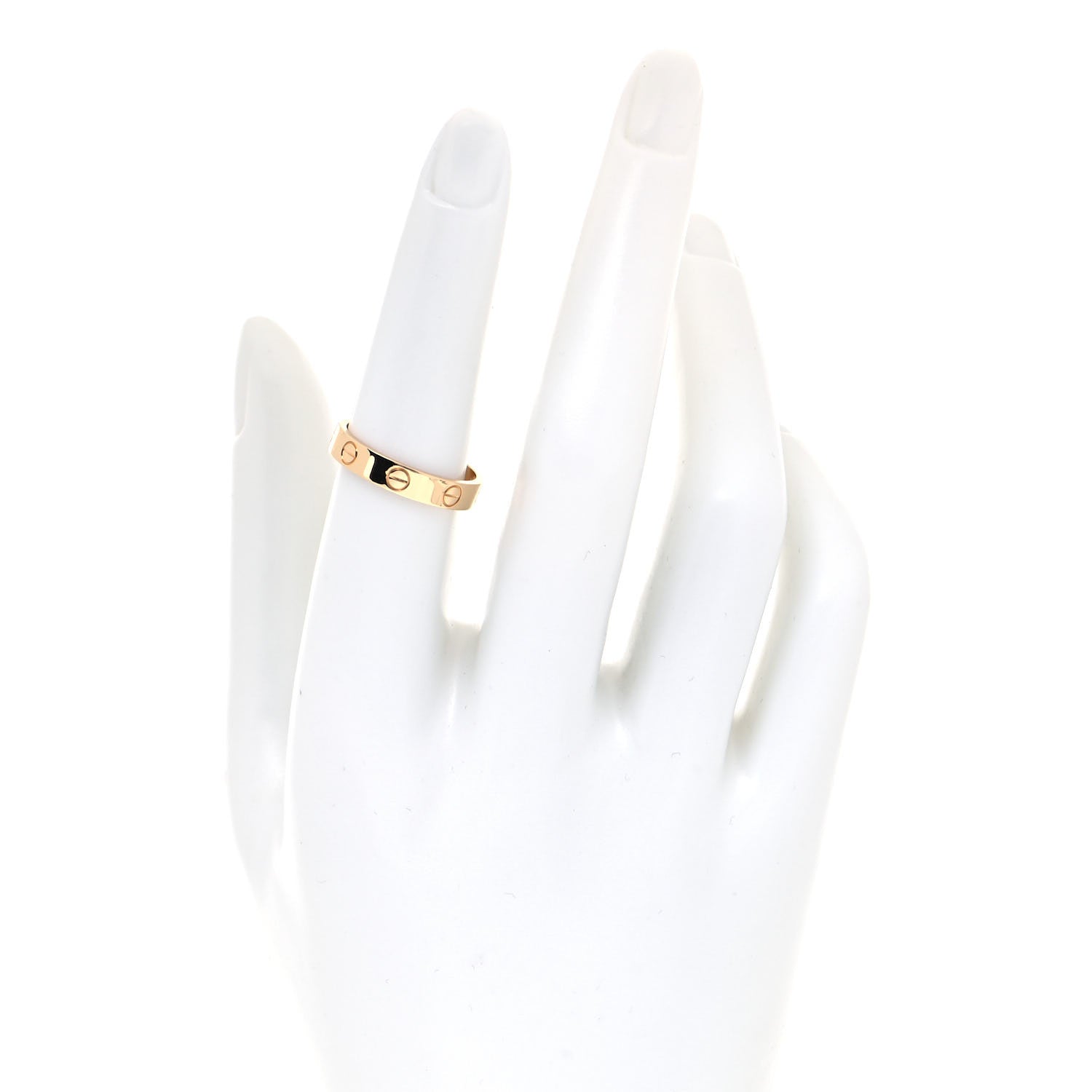 Cartier 18K Yellow Gold 3.5mm LOVE Wedding Band Ring 53 6.25 2 of 5